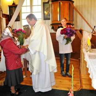 pr.O.Misjūna sveikšana 10 gadu priesterības svētkos 20.09.2015.